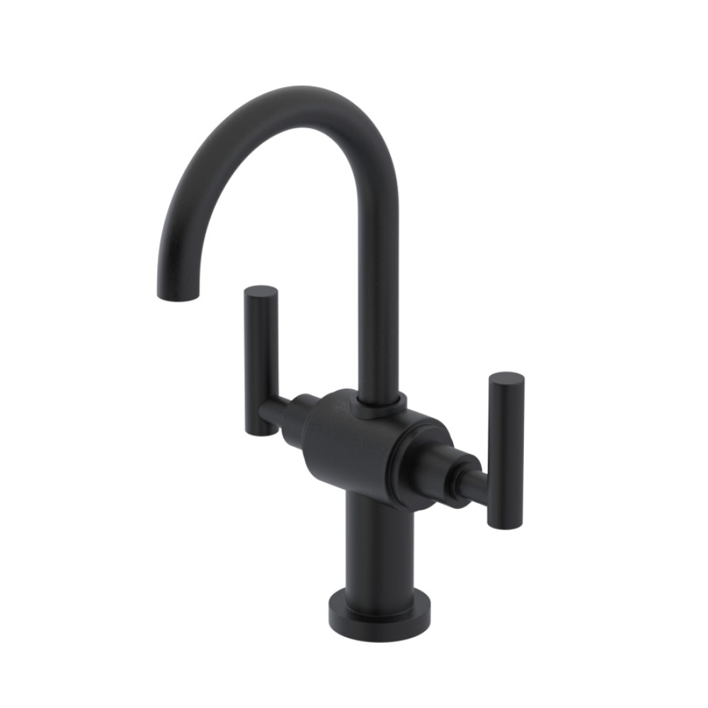 RUBINET 1CGLL Single Hole Dual Handle Lav. Set With Lasalle Spout (Less Drain)