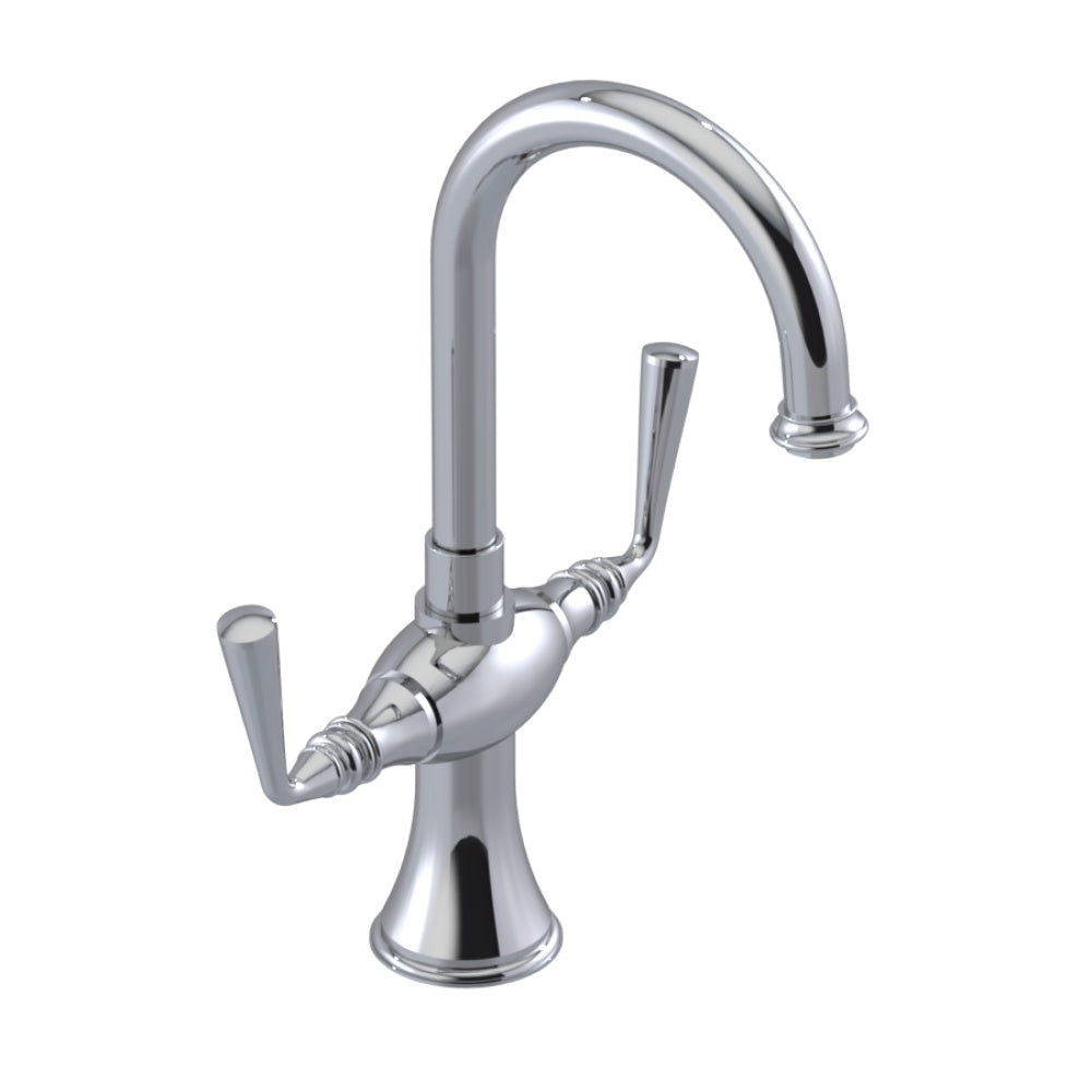 RUBINET 1CJSL Single Hole Dual Handle Lav. Set. (Less Drain)