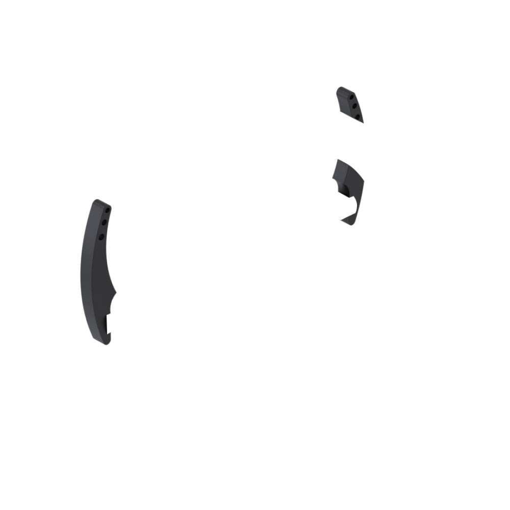 RUBINET 1CLGL Single Hole Dual Handle Lav. Set. With Genesis Spout (Less Drain)