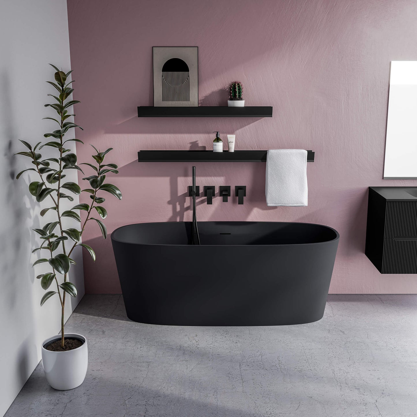STONETOUCH 59000 Fiftynine Free Standing Bathtub