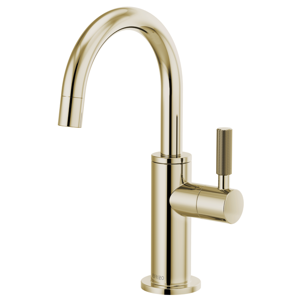 BRIZO LITZE 61343LF Beverage Faucet with Arc Spout and Knurled Handle