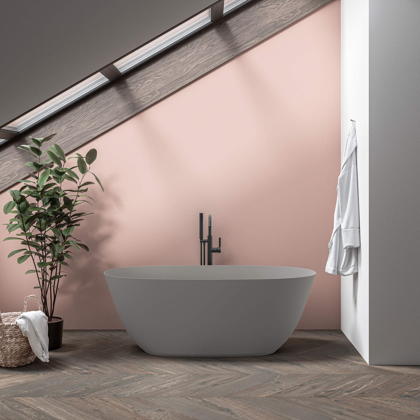 STONETOUCH 63000 Portofino Free Standing Bathtub