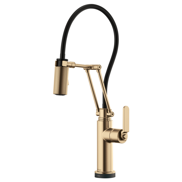 BRIZO LITZE 64244LF SmartTouch Articulating Kitchen Faucet with Industrial Handle