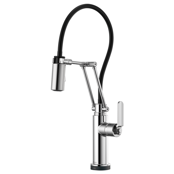 BRIZO LITZE 64244LF SmartTouch Articulating Kitchen Faucet with Industrial Handle