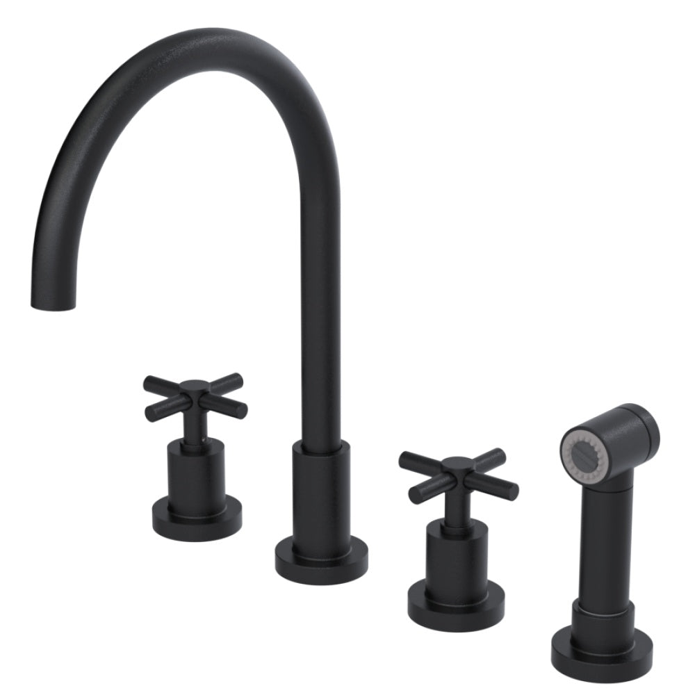 RUBINET 8AGLSC Widespread Kitchen Set With Lasalle Spout With Hand Spray
