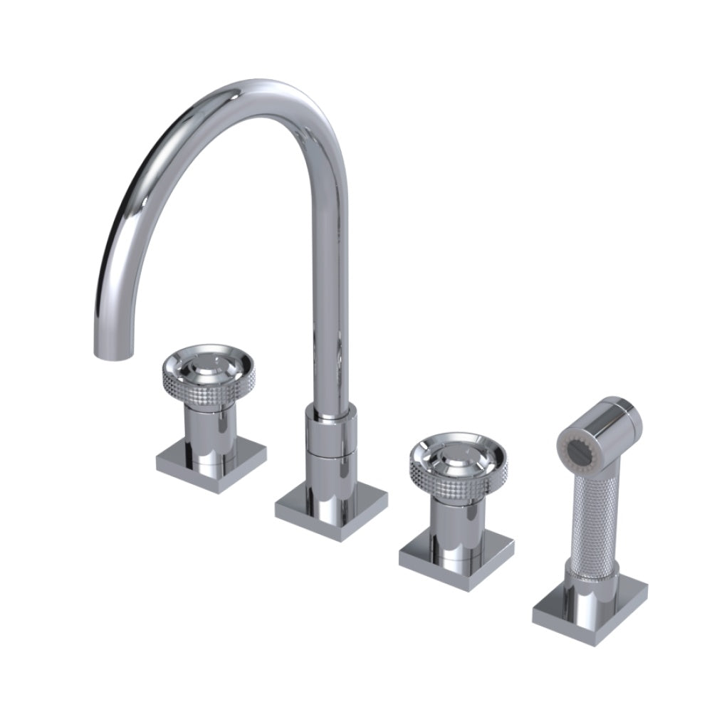 RUBINET 8ALASR Widespread Kitchen Set With Hand Spray