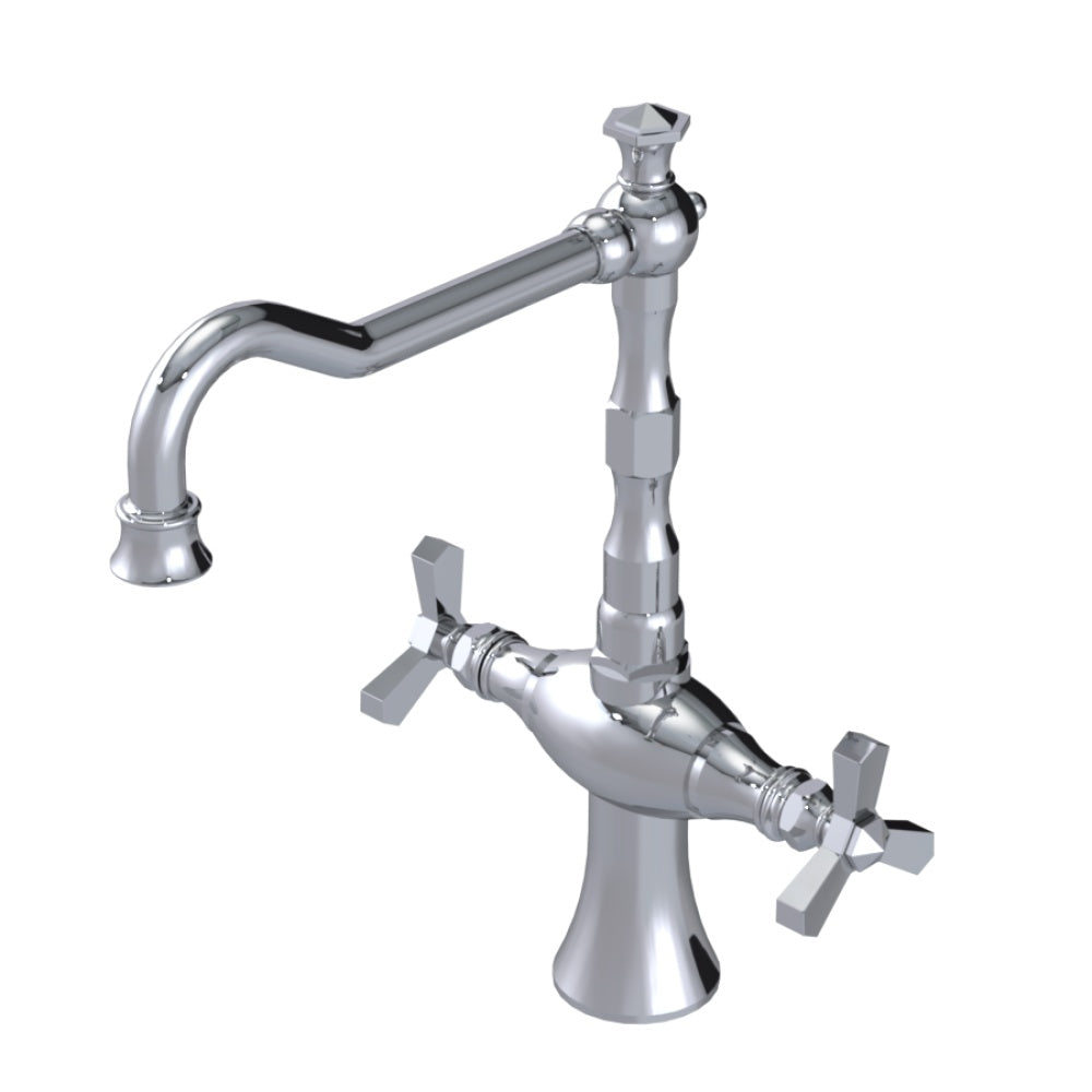 RUBINET 8DHXC Two Handle Single Hole Kitchen Set