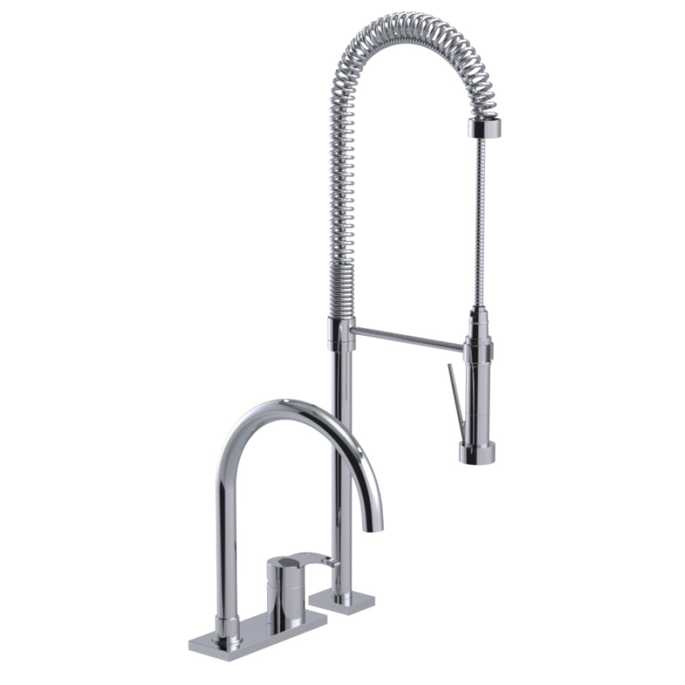 RUBINET 8ILAL Single Control Kitchen Set With Industrial Spray