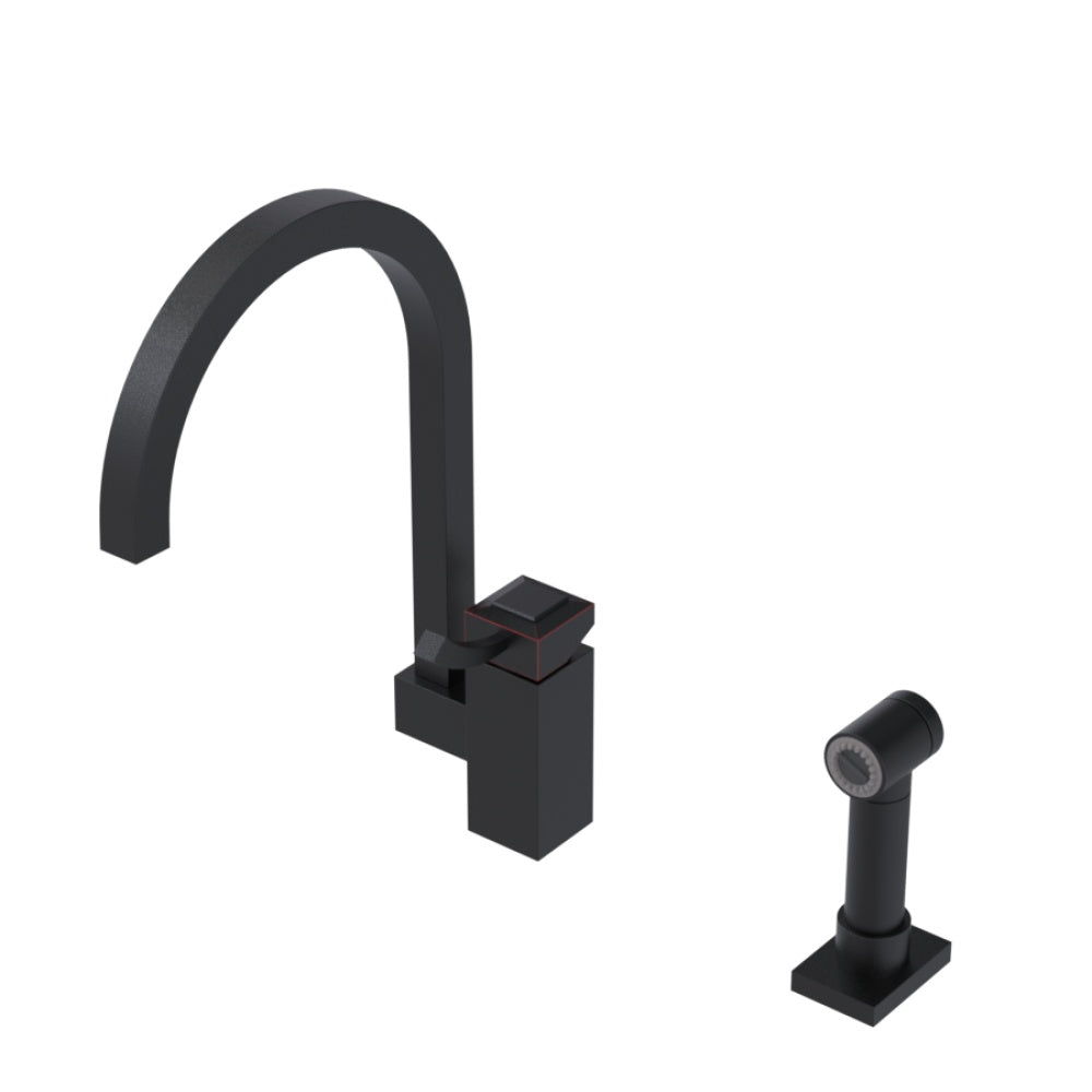 RUBINET 8MICSL Single Control Kitchen Set With Hand Spray