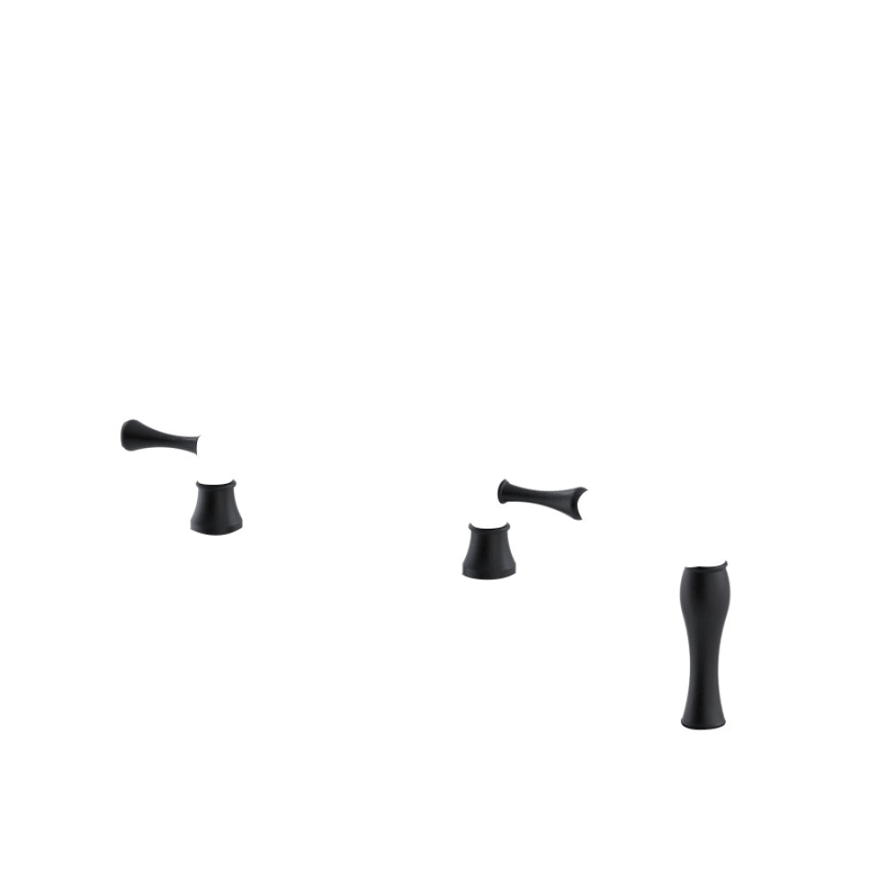 RUBINET 8UFML Kitchen Bridge Faucet With Hand Spray