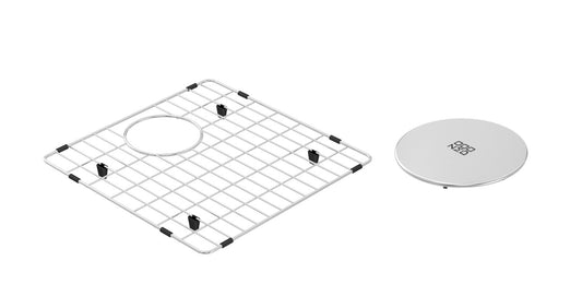 ZOMODO CAC406 18" Sgl Sink - UM, 16ga, R10 (Inc. Grid & Drain Cover)
