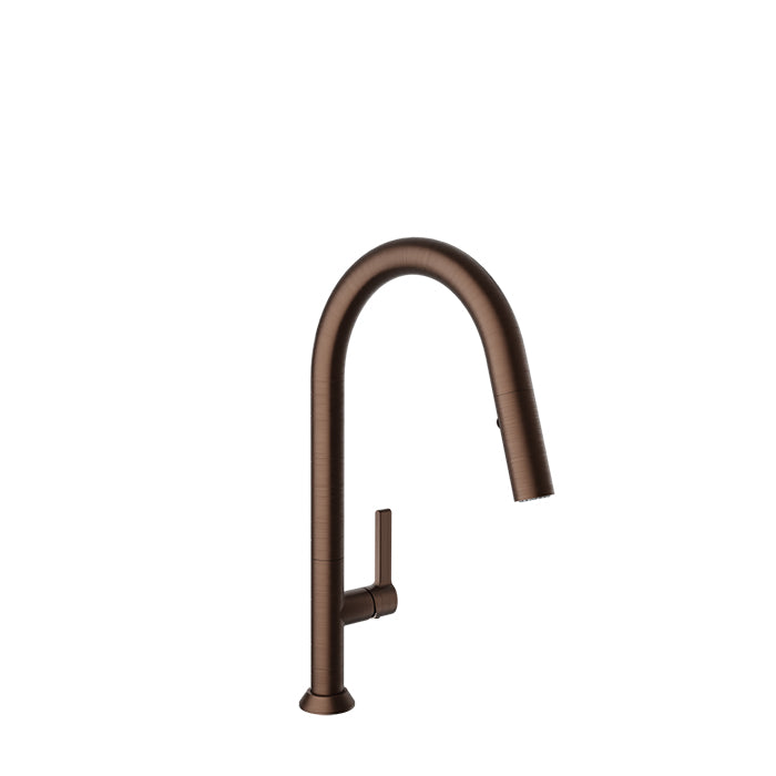 BARIL CUI-9340-02L High Single Hole Kitchen Faucet With 2-Function Pull-Down Spray