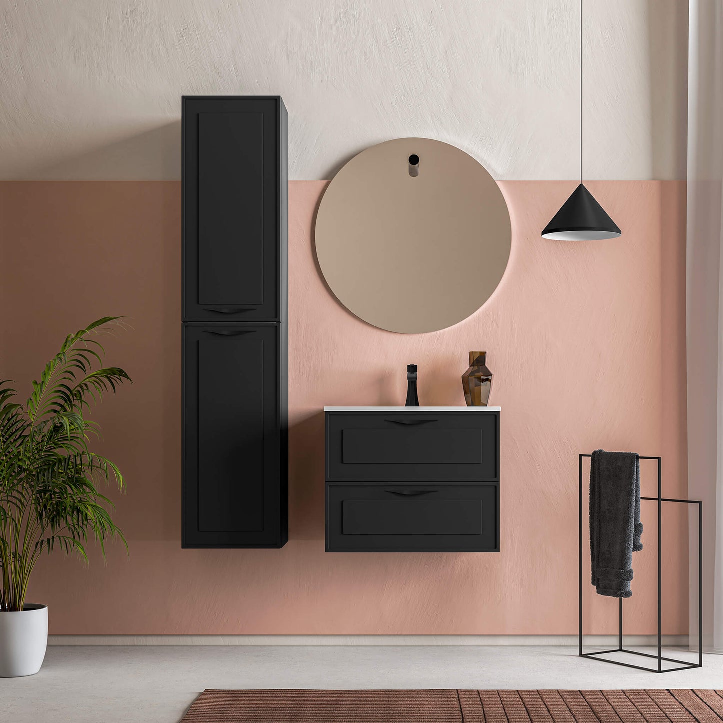 STONETOUCH DEV24 Deville Wall Mounted Vanity 24"