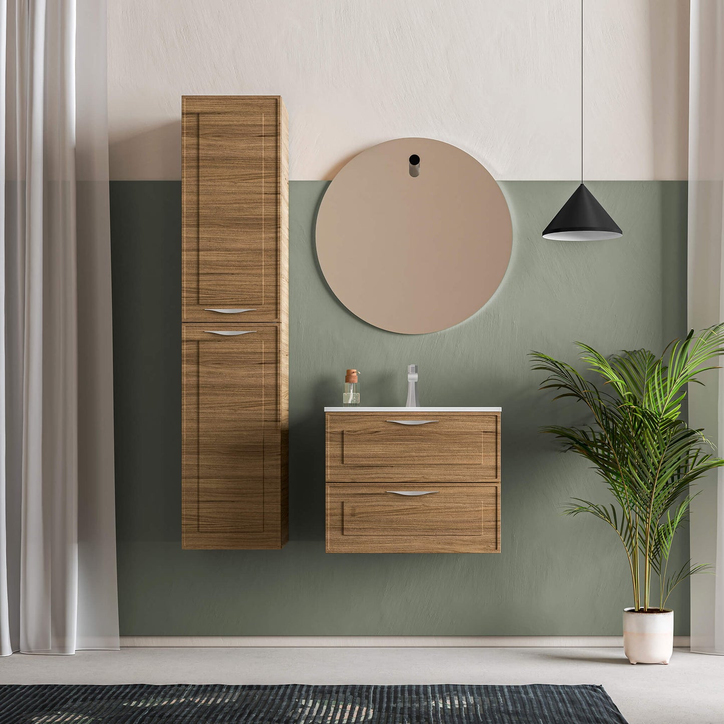 STONETOUCH DEV24 Deville Wall Mounted Vanity 24"