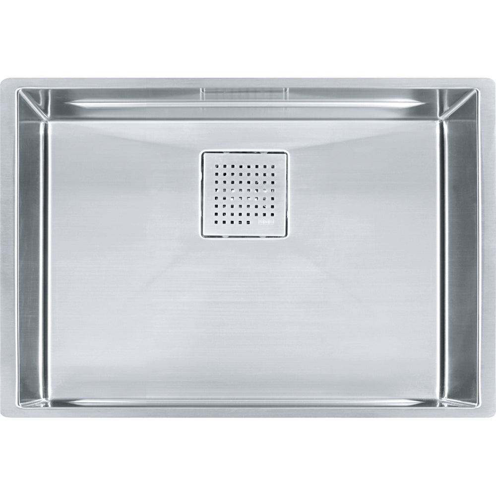 FRANKE PKX11025-S PEAK UM 16G SS SGL 30CAB WITH STRAINER BASKET STAINLESS STEEL SINK