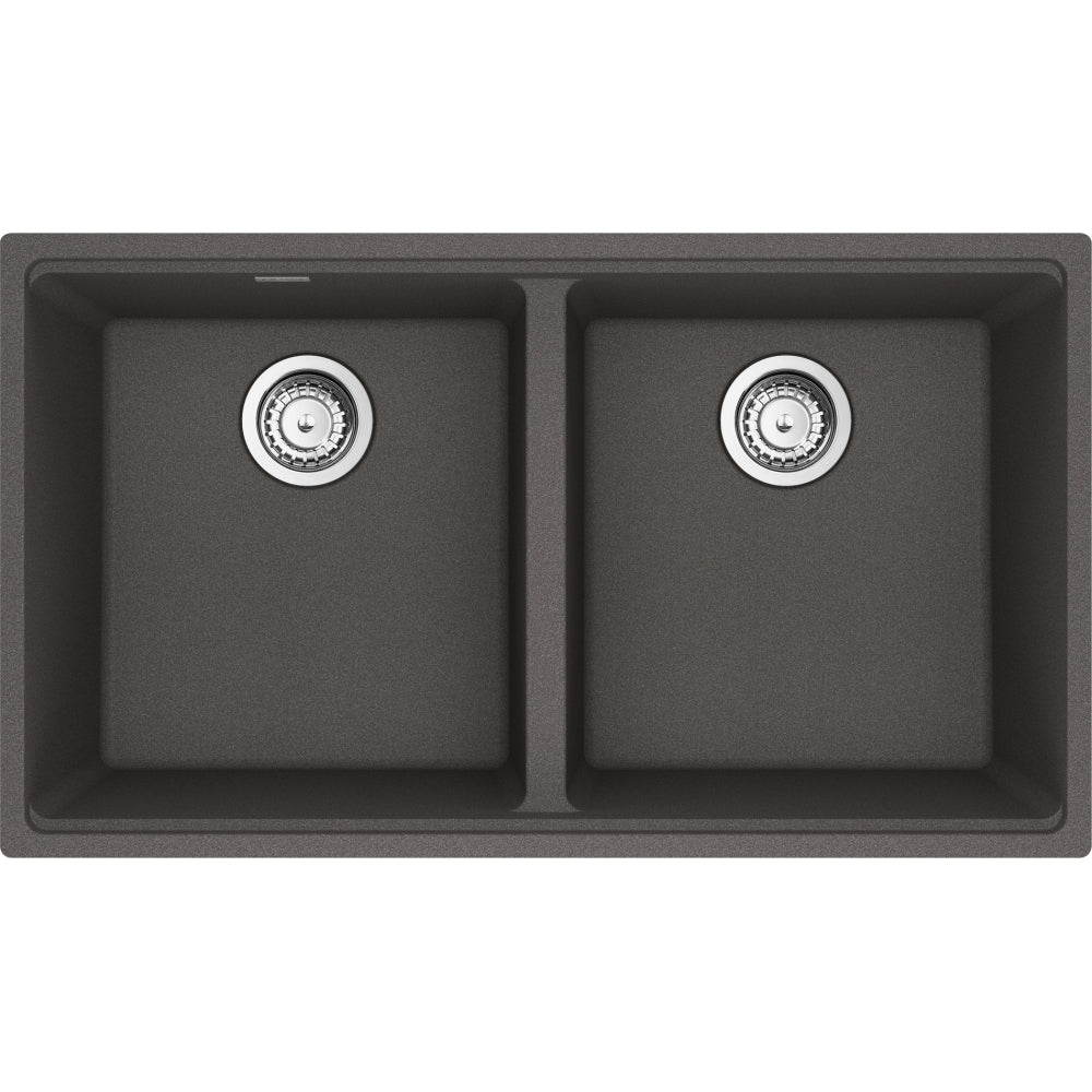 FRANKE MAG1201515 MARIS UM GRN DBL 36CAB WITH STRAINER BASKET GRANITE COMPOSITE SINK
