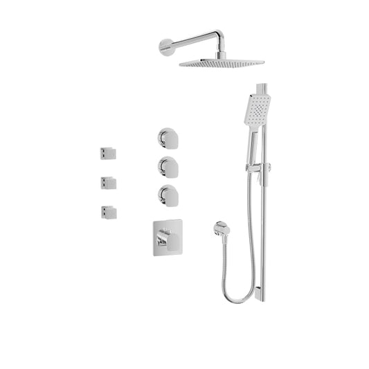 Complete thermostatic shower kit