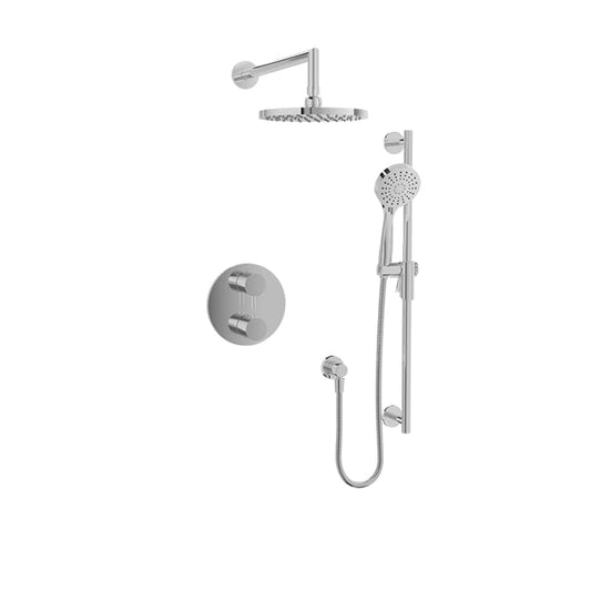 Complete thermostatic pressure balanced shower kit