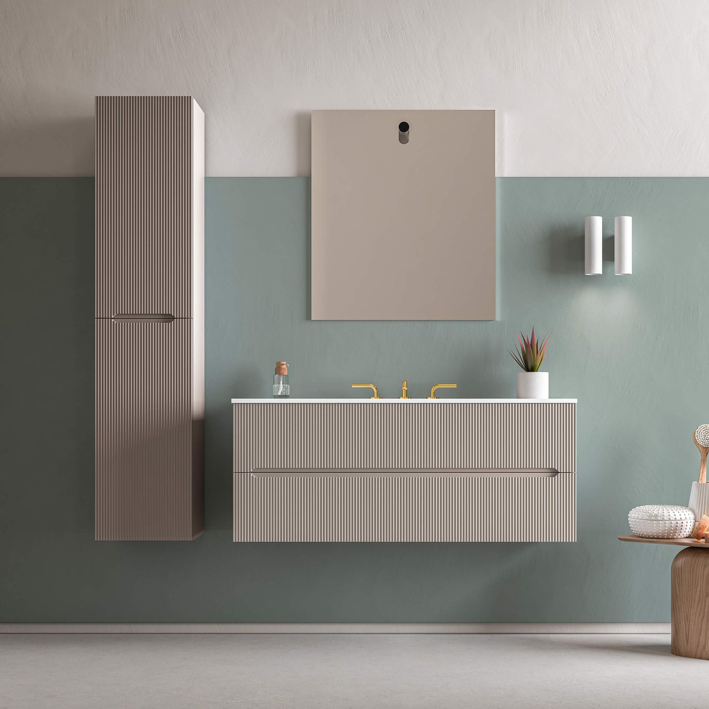 STONETOUCH RUN48 Runway Wall Mounted Vanity 48"