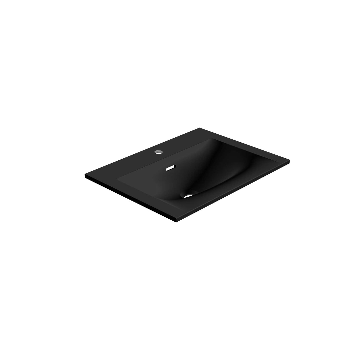 STONETOUCH 1NEV24 Neve 24'' Mineralsolid Vanity Top - 1 Hole