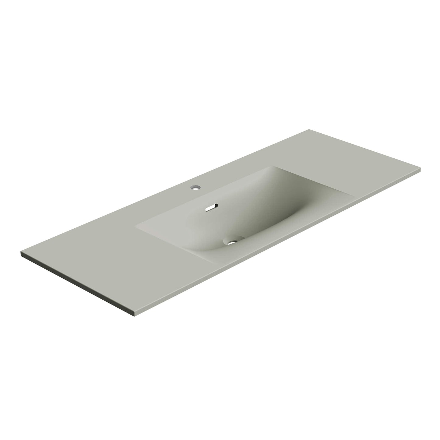 STONETOUCH 1NEV48 Neve 48'' Mineralsolid Vanity Top - 1 Hole