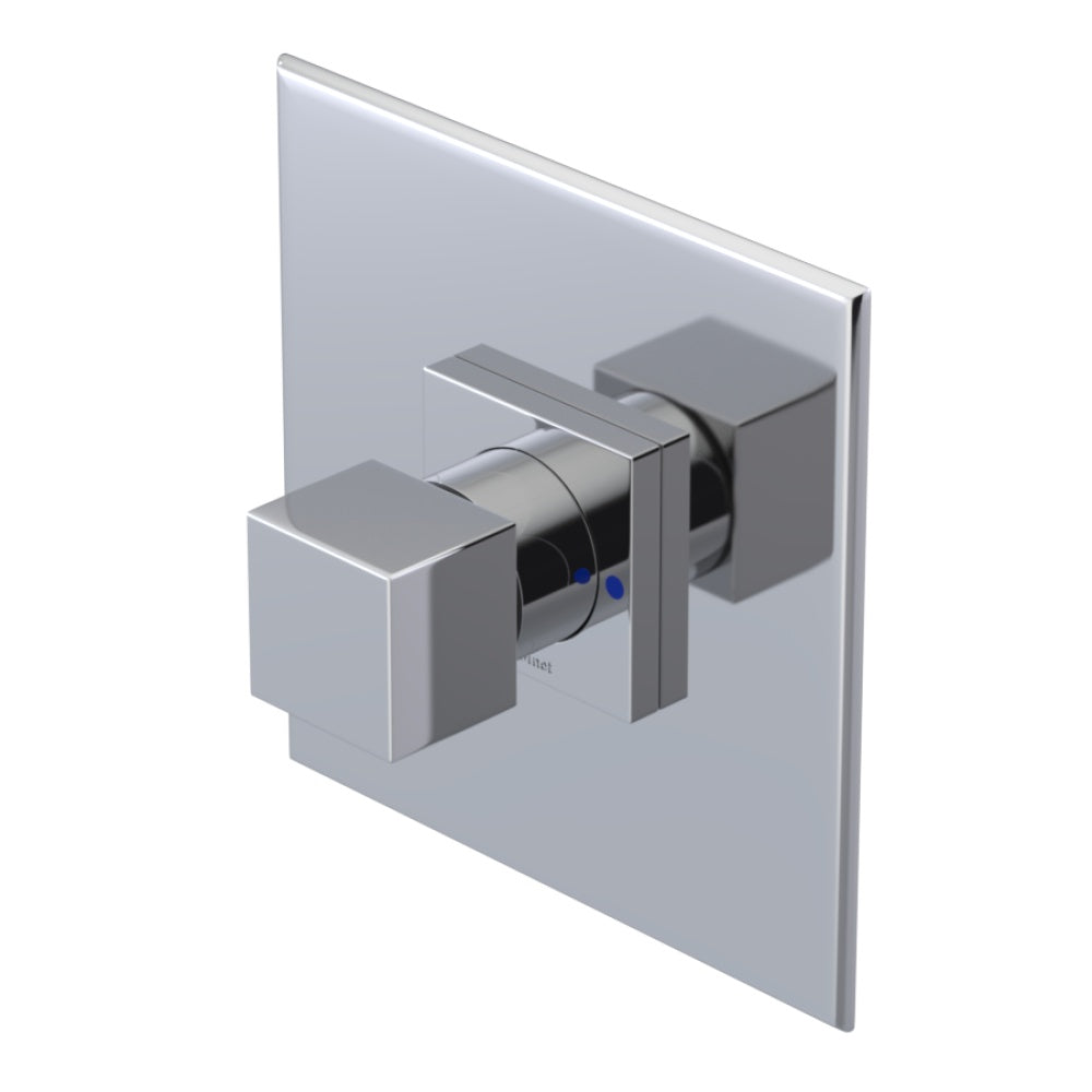 RUBINET T233RSQ Pressure Balance Tub & Shower With Three Way Diverter Shared Flow