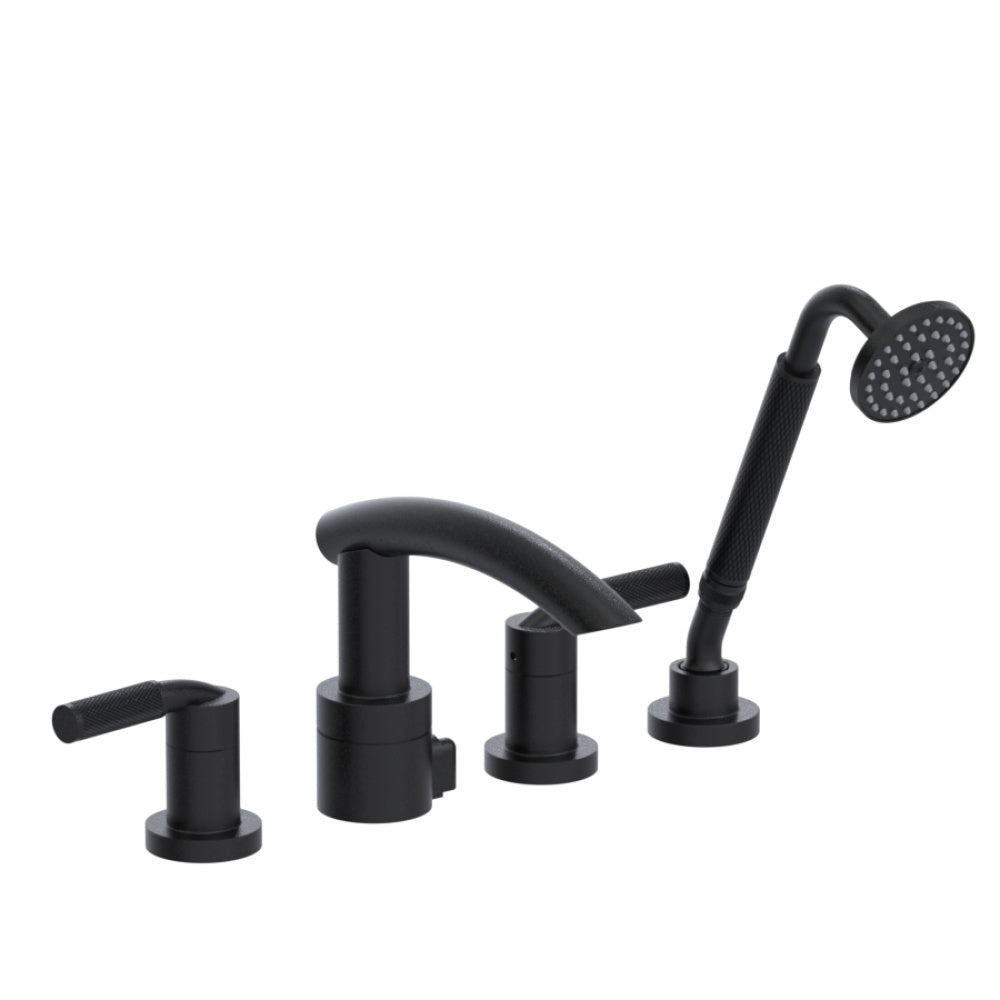 RUBINET T5HHOL Four Piece Roman Tub Filler With Hand Held Shower (Trim Only)