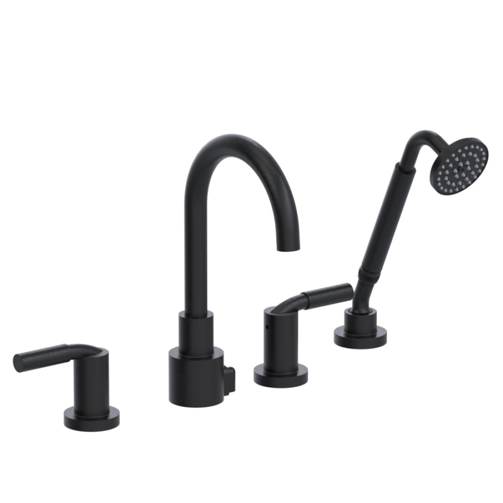 RUBINET T5HNLL Four Piece Roman Tub Filler With Hand Held Shower With Lasalle Spout (Trim Only)