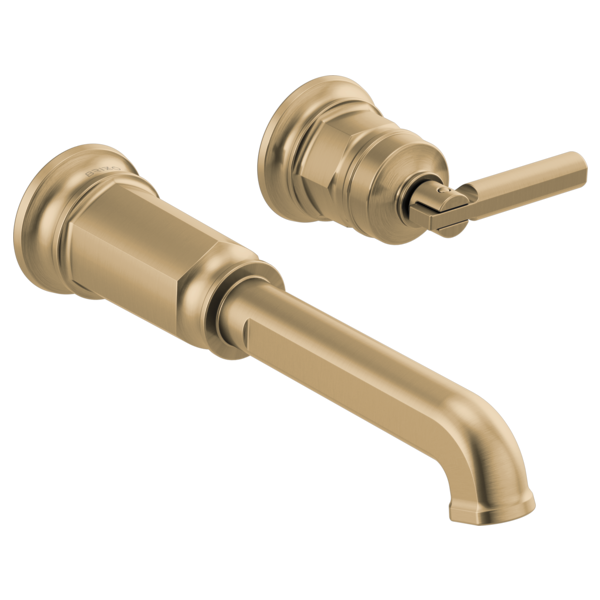 BRIZO INVARI T65776LF Two-Hole, Single-Handle Wall Mount Lavatory Faucet - Lever Handle 1.2 GPM