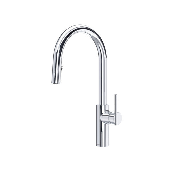 RIOBEL LT201 Lateral Pull-Down Kitchen Faucet With C-Spout