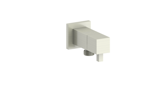 Vogt Square Brass Elbow Connector with Shut-Off CC