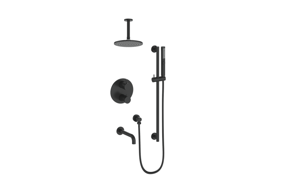 VOGT SET.DA.320.316 Drava 3-Way TH Shower Kit with 6" Ceiling Arm