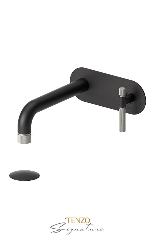 TENZO BE15-F-W Wall Mount Lavatory Faucet With (W/O Overflow) Drain Bellacio-F