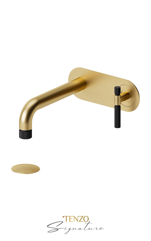TENZO BE15-F-W Wall Mount Lavatory Faucet With (W/O Overflow) Drain Bellacio-F