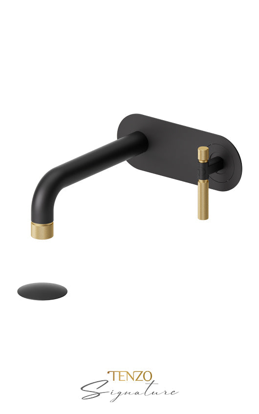 TENZO BE15-F-W Wall Mount Lavatory Faucet With (W/O Overflow) Drain Bellacio-F