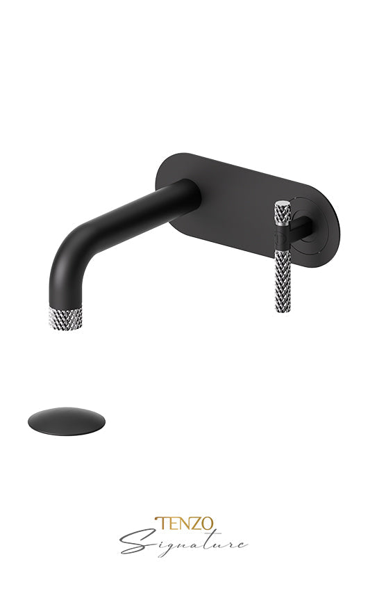 TENZO BE15-C-W Wall Mount Lavatory Faucet With (W/O Overflow) Drain Bellacio-C