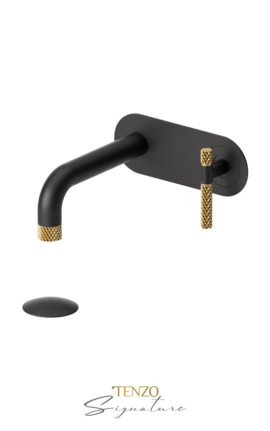 TENZO BE15-C-W Wall Mount Lavatory Faucet With (W/O Overflow) Drain Bellacio-C