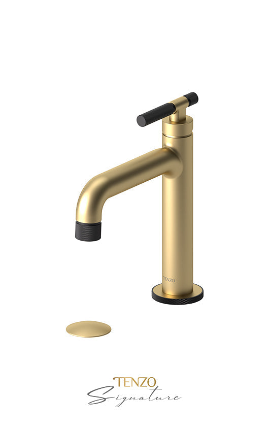 TENZO BE11-F-W Single Hole Lavatory Faucet With (W/O Overflow) Drain Bellacio-F