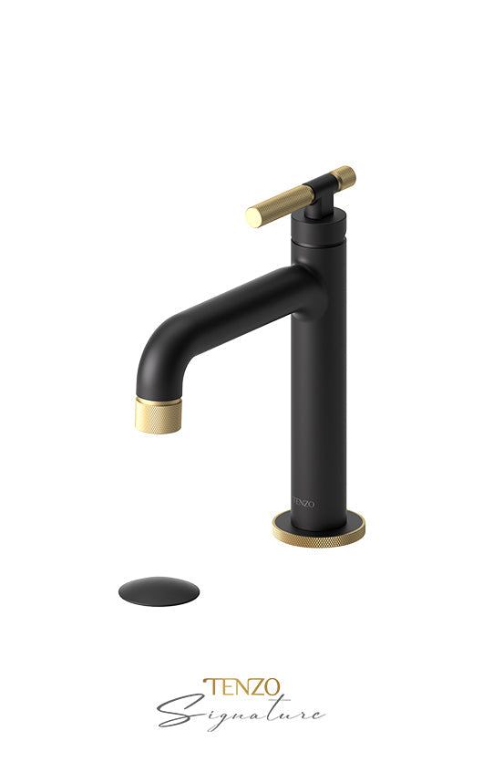 TENZO BE11-F-W Single Hole Lavatory Faucet With (W/O Overflow) Drain Bellacio-F