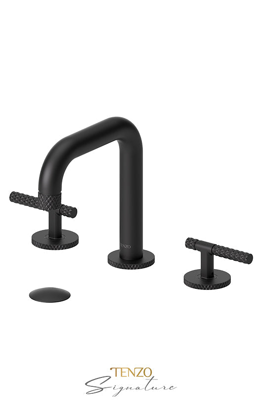 TENZO BE13-C-W 8" Lavatory Faucet With (W/O Overflow) Drain Bellacio-C