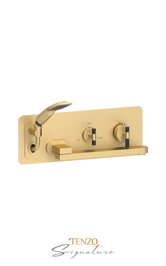 TENZO BET74-F Wall Mount Tub Faucet With Swivel Spout Bellacio-F