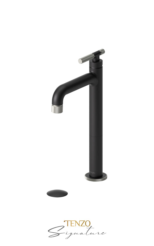TENZO BE11H-F-W Tall Single Lavatory Faucet With (W/O Overflow) Drain Bellacio-F