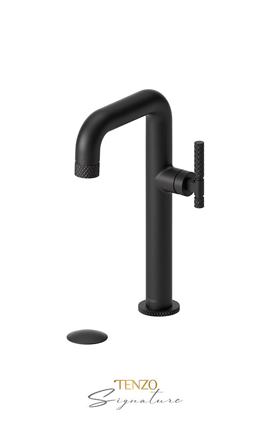 TENZO BE10H-C-P Tall Single Lavatory Faucet With (Overflow) Drain Bellacio-C
