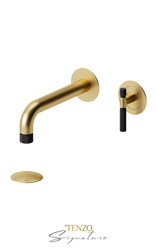 TENZO BE14-F-W Wall Mount Lavatory Faucet With (W/O Overflow) Drain Bellacio-F