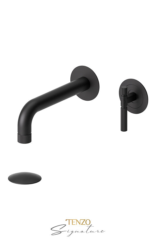 TENZO BE14-F-W Wall Mount Lavatory Faucet With (W/O Overflow) Drain Bellacio-F