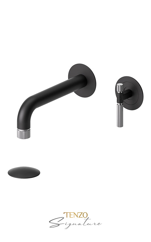 TENZO BE14-F-P Wall Mount Lavatory Faucet With (Overflow) Drain Bellacio-F