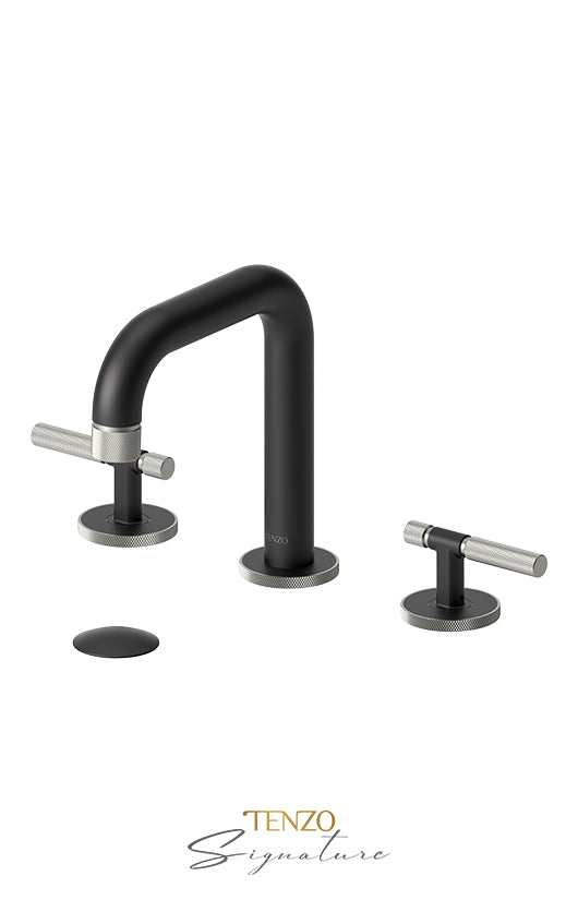 TENZO BE13-F-W 8" Lavatory Faucet With (W/O Overflow) Drain Bellacio-F