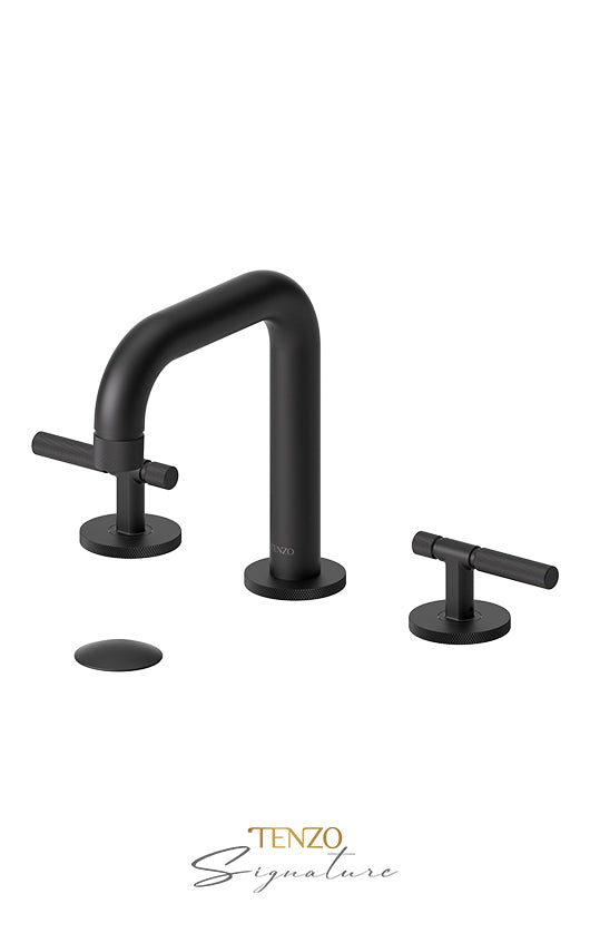 TENZO BE13-F-W 8" Lavatory Faucet With (W/O Overflow) Drain Bellacio-F
