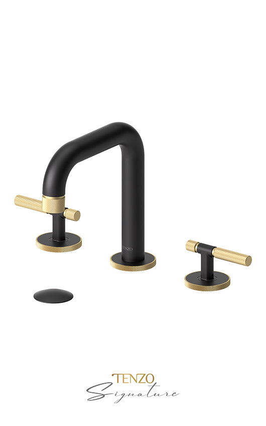 TENZO BE13-F-W 8" Lavatory Faucet With (W/O Overflow) Drain Bellacio-F