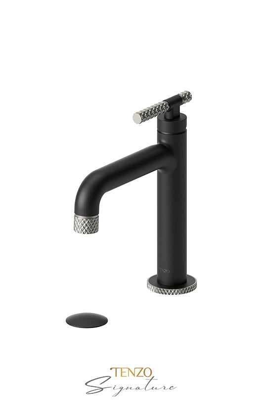 TENZO BE11-C-W Single Hole Lavatory Faucet With (W/O Overflow) Drain Bellacio-C